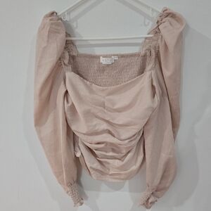 Astr Sz Med Women's Blush Ruched Blouse